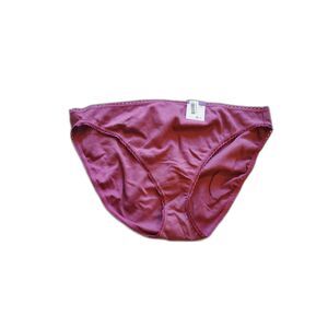 Charter Club Womens Pretty Cotton Bikini 1 Pink Berry Juice XXL